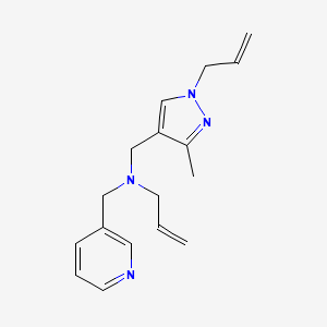 N-[(1-allyl-3-methyl-1H-pyrazol-4-yl)methyl]-N-(pyridin-3-ylmethyl)prop-2-en-1-amine