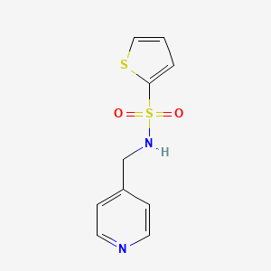 molecular formula C10H10N2O2S2 B3922434 N-(pyridin-4-ylmethyl)thiophene-2-sulfonamide 