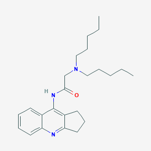 N-(2,3-dihydro-1H-cyclopenta[b]quinolin-9-yl)-2-(dipentylamino)acetamide