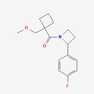 2-(4-fluorophenyl)-1-{[1-(methoxymethyl)cyclobutyl]carbonyl}azetidine