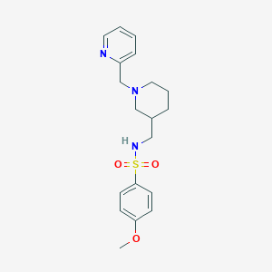 4-methoxy-N-{[1-(2-pyridinylmethyl)-3-piperidinyl]methyl}benzenesulfonamide