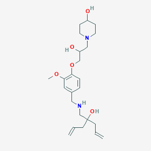 1-[3-(4-{[(2-allyl-2-hydroxy-4-penten-1-yl)amino]methyl}-2-methoxyphenoxy)-2-hydroxypropyl]-4-piperidinol