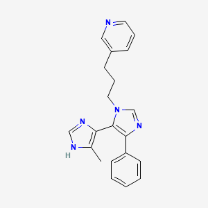 5'-methyl-5-phenyl-3-(3-pyridin-3-ylpropyl)-3H,3'H-4,4'-biimidazole