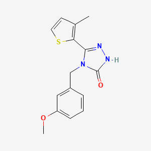 4-(3-methoxybenzyl)-5-(3-methyl-2-thienyl)-2,4-dihydro-3H-1,2,4-triazol-3-one