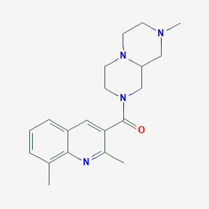 molecular formula C20H26N4O B3922552 2-[(2,8-dimethylquinolin-3-yl)carbonyl]-8-methyloctahydro-2H-pyrazino[1,2-a]pyrazine 