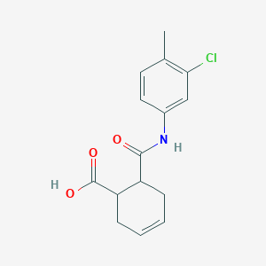 molecular formula C15H16ClNO3 B392260 6-[(3-Chloro-4-methylphenyl)carbamoyl]cyclohex-3-ene-1-carboxylic acid CAS No. 19989-14-1