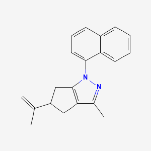 molecular formula C20H20N2 B3922612 5-isopropenyl-3-methyl-1-(1-naphthyl)-1,4,5,6-tetrahydrocyclopenta[c]pyrazole 