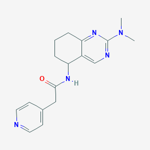 molecular formula C17H21N5O B3922636 N-[2-(dimethylamino)-5,6,7,8-tetrahydro-5-quinazolinyl]-2-(4-pyridinyl)acetamide 