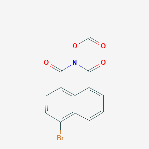 molecular formula C14H8BrNO4 B392265 2-(acetyloxy)-6-bromo-1H-benzo[de]isoquinoline-1,3(2H)-dione 