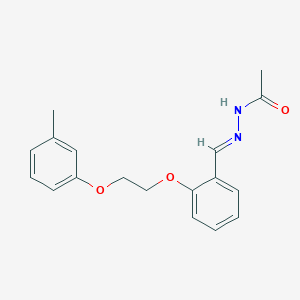 N'-[(E)-{2-[2-(3-methylphenoxy)ethoxy]phenyl}methylidene]acetohydrazide