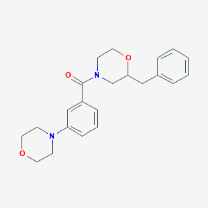 molecular formula C22H26N2O3 B3922655 2-benzyl-4-[3-(4-morpholinyl)benzoyl]morpholine 