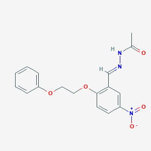 N'-{(E)-[5-nitro-2-(2-phenoxyethoxy)phenyl]methylidene}acetohydrazide