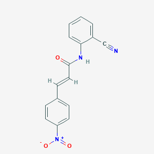 N-(2-cyanophenyl)-3-{4-nitrophenyl}acrylamide
