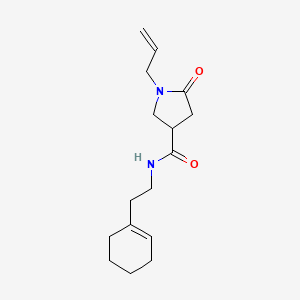 molecular formula C16H24N2O2 B3922714 1-allyl-N-(2-cyclohex-1-en-1-ylethyl)-5-oxopyrrolidine-3-carboxamide 