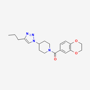 1-(2,3-dihydro-1,4-benzodioxin-6-ylcarbonyl)-4-(4-propyl-1H-1,2,3-triazol-1-yl)piperidine