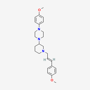 1-(4-methoxyphenyl)-4-{1-[(2E)-3-(4-methoxyphenyl)-2-propen-1-yl]-3-piperidinyl}piperazine