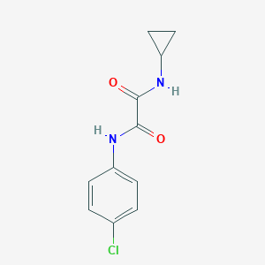 molecular formula C11H11ClN2O2 B392278 N-(4-chlorophenyl)-N'-cyclopropylethanediamide 