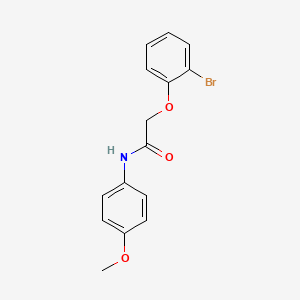 molecular formula C15H14BrNO3 B3922787 2-(2-bromophenoxy)-N-(4-methoxyphenyl)acetamide 