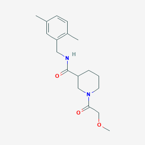 N-(2,5-dimethylbenzyl)-1-(methoxyacetyl)piperidine-3-carboxamide