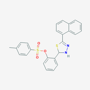 2-(5-(1-Naphthyl)-2,3-dihydro-1,3,4-thiadiazol-2-yl)phenyl 4-methylbenzenesulfonate