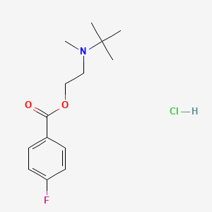 molecular formula C14H21ClFNO2 B3922819 2-[tert-butyl(methyl)amino]ethyl 4-fluorobenzoate hydrochloride 