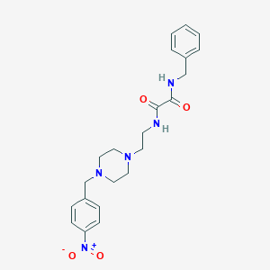 molecular formula C22H27N5O4 B392282 N-benzyl-N'-{2-[4-(4-nitrobenzyl)piperazin-1-yl]ethyl}ethanediamide 