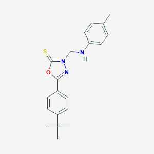 5-(4-tert-butylphenyl)-3-(4-toluidinomethyl)-1,3,4-oxadiazole-2(3H)-thione