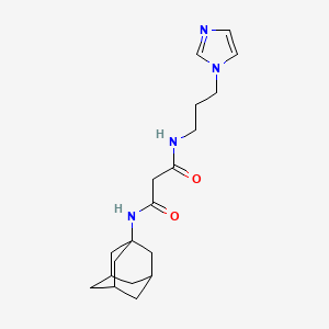 N-1-adamantyl-N'-[3-(1H-imidazol-1-yl)propyl]malonamide