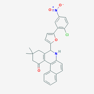 5-(5-{2-chloro-5-nitrophenyl}-2-furyl)-3,3-dimethyl-3,4,5,6-tetrahydrobenzo[a]phenanthridin-1(2H)-one