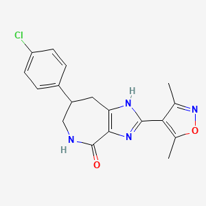 7-(4-chlorophenyl)-2-(3,5-dimethylisoxazol-4-yl)-5,6,7,8-tetrahydroimidazo[4,5-c]azepin-4(1H)-one