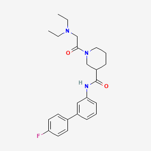 1-(N,N-diethylglycyl)-N-(4'-fluoro-3-biphenylyl)-3-piperidinecarboxamide