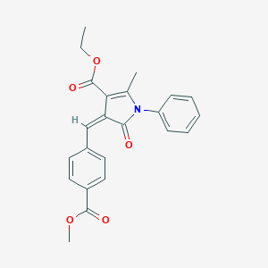 molecular formula C23H21NO5 B392294 4-(4-Methoxycarbonyl-benzylidene)-2-methyl-5-oxo-1-phenyl-4,5-dihydro-1H-pyrrole 