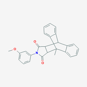 17-(3-Methoxyphenyl)-1-methyl-17-azapentacyclo[6.6.5.0~2,7~.0~9,14~.0~15,19~]nonadeca-2,4,6,9,11,13-hexaene-16,18-dione