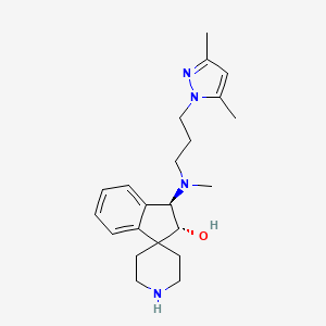 (1R,2R)-1-[3-(3,5-dimethylpyrazol-1-yl)propyl-methylamino]spiro[1,2-dihydroindene-3,4'-piperidine]-2-ol