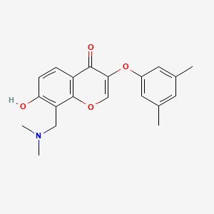 molecular formula C20H21NO4 B3923093 8-[(dimethylamino)methyl]-3-(3,5-dimethylphenoxy)-7-hydroxy-4H-chromen-4-one 