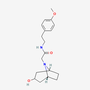 2-[(3-endo)-3-hydroxy-8-azabicyclo[3.2.1]oct-8-yl]-N-[2-(4-methoxyphenyl)ethyl]acetamide