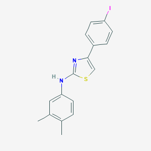 N-(3,4-dimethylphenyl)-4-(4-iodophenyl)-1,3-thiazol-2-amine