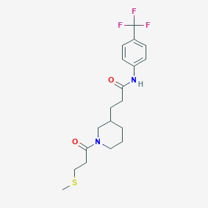 3-{1-[3-(methylthio)propanoyl]-3-piperidinyl}-N-[4-(trifluoromethyl)phenyl]propanamide