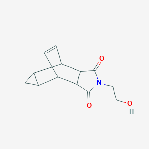 molecular formula C13H15NO3 B392322 2-(2-hydroxyethyl)hexahydro-4,6-ethenocyclopropa[f]isoindole-1,3(2H,3aH)-dione CAS No. 342417-52-1