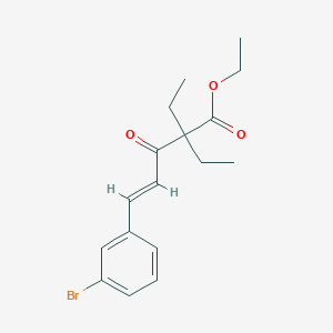 ethyl 5-(3-bromophenyl)-2,2-diethyl-3-oxo-4-pentenoate