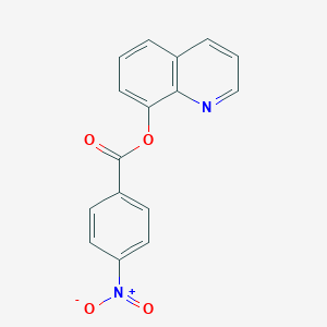 molecular formula C16H10N2O4 B392329 8-Quinolinyl 4-nitrobenzoate 