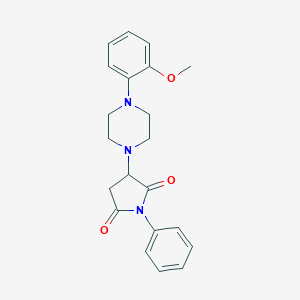 3-[4-(2-Methoxyphenyl)piperazin-1-yl]-1-phenylpyrrolidine-2,5-dione