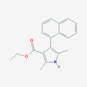 molecular formula C19H19NO2 B392336 ethyl 2,5-dimethyl-4-(1-naphthyl)-1H-pyrrole-3-carboxylate 