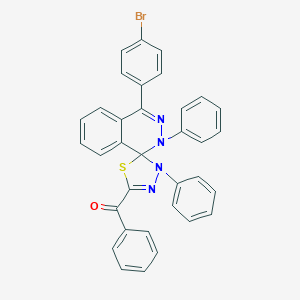 molecular formula C34H23BrN4OS B392338 [4-(4-bromophenyl)-2,3'-diphenyl-2H,3'H-spiro[phthalazine-1,2'-[1,3,4]thiadiazol]-5'-yl](phenyl)methanone 