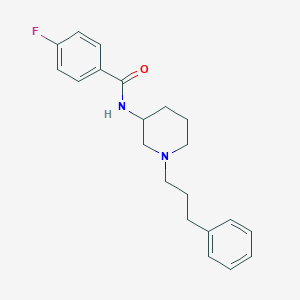 4-fluoro-N-[1-(3-phenylpropyl)-3-piperidinyl]benzamide