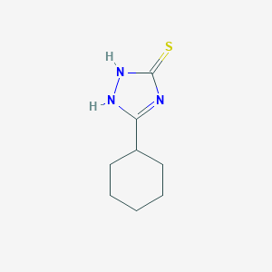 molecular formula C8H13N3S B392361 5-Cyclohexyl-1,2-dihydro-1,2,4-triazole-3-thione 