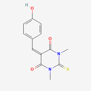 5-[(4-HYDROXYPHENYL)METHYLENE]-1,3-DIMETHYL-2-THIOXODIHYDRO-4,6(1H,5H)-PYRIMIDINEDIONE