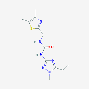 N-[(4,5-dimethyl-1,3-thiazol-2-yl)methyl]-N'-(5-ethyl-1-methyl-1H-1,2,4-triazol-3-yl)urea trifluoroacetate