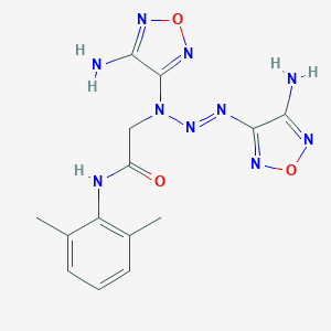 2-[(E)-1,3-bis(4-amino-1,2,5-oxadiazol-3-yl)-2-triazenyl]-N~1~-(2,6-dimethylphenyl)acetamide