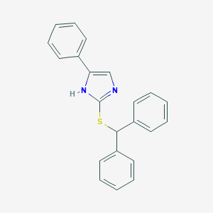 molecular formula C22H18N2S B392398 2-(benzhydrylsulfanyl)-4-phenyl-1H-imidazole CAS No. 311782-49-7